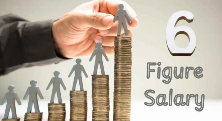 Tips to manage and grow your six-figure salary. Smart money habits for a six-figure salary earner. Financial planning for growing a six-figure salary.